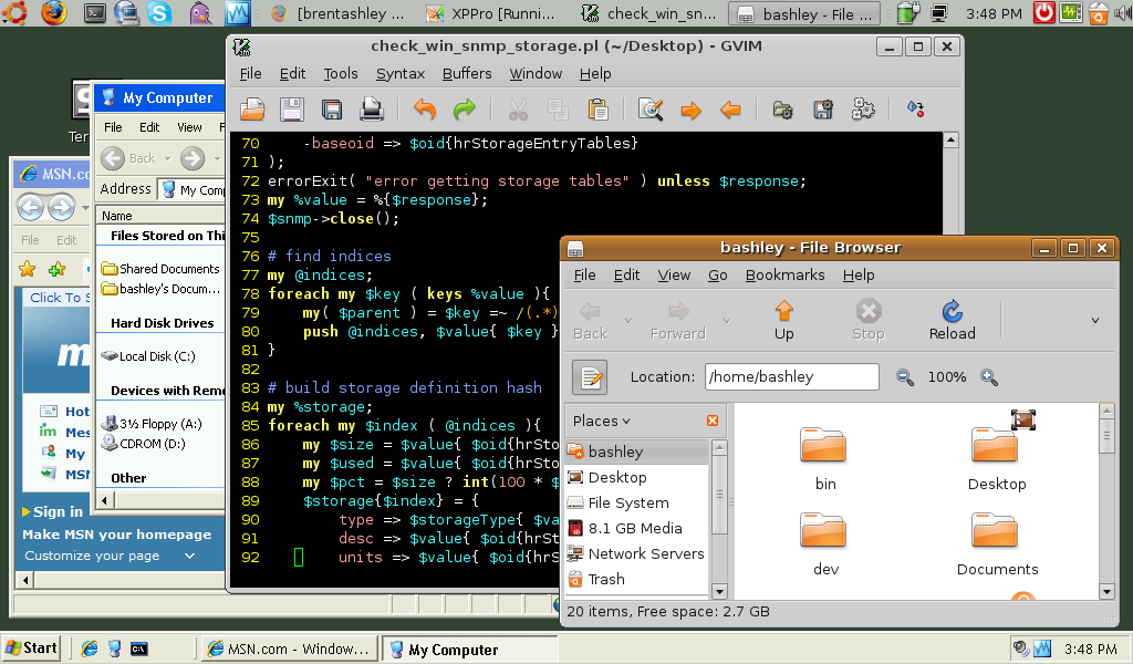 Ubuntu and XP together on the AspireOne - click for full pic